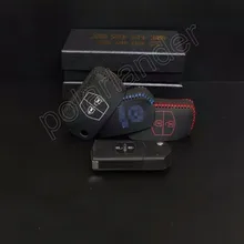 Только красный кожаный чехол для автомобильных ключей, чехол Поступление сезона г. ручного шитья чехол для ключа автомобиля MAZDA M2 M3 M5 6M8
