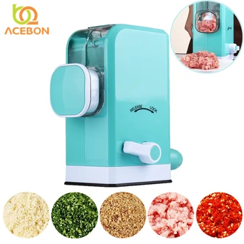 

Household Portable Multifunctional Manual Meat Grinder Vegetable Chopper Food Crusher Stainless Steel Mincing Grinder Machine