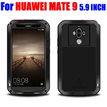 Для huawei mate 9, 5,9 дюймов,, LOVE MEI, алюминиевый металл+ стекло Gorilla glass, противоударный, водонепроницаемый чехол, для huawei mate 9, HM93