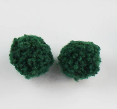 10 шт. шарики 20 мм-0,8 дюймов помпон из пряжи шары помпон ручной работы пом качественный материал для аксессуаров - Цвет: dark green