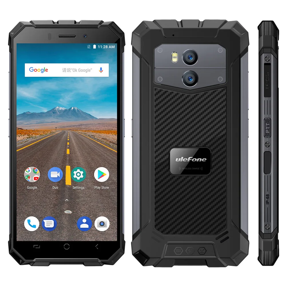 Ulefone Armor X Водонепроницаемый IP68 смартфон 5," HD+ 18:9 четырехъядерный Android 8,1 2 ГБ+ 16 Гб 13 МП NFC 5500 мАч беспроводной зарядный телефон