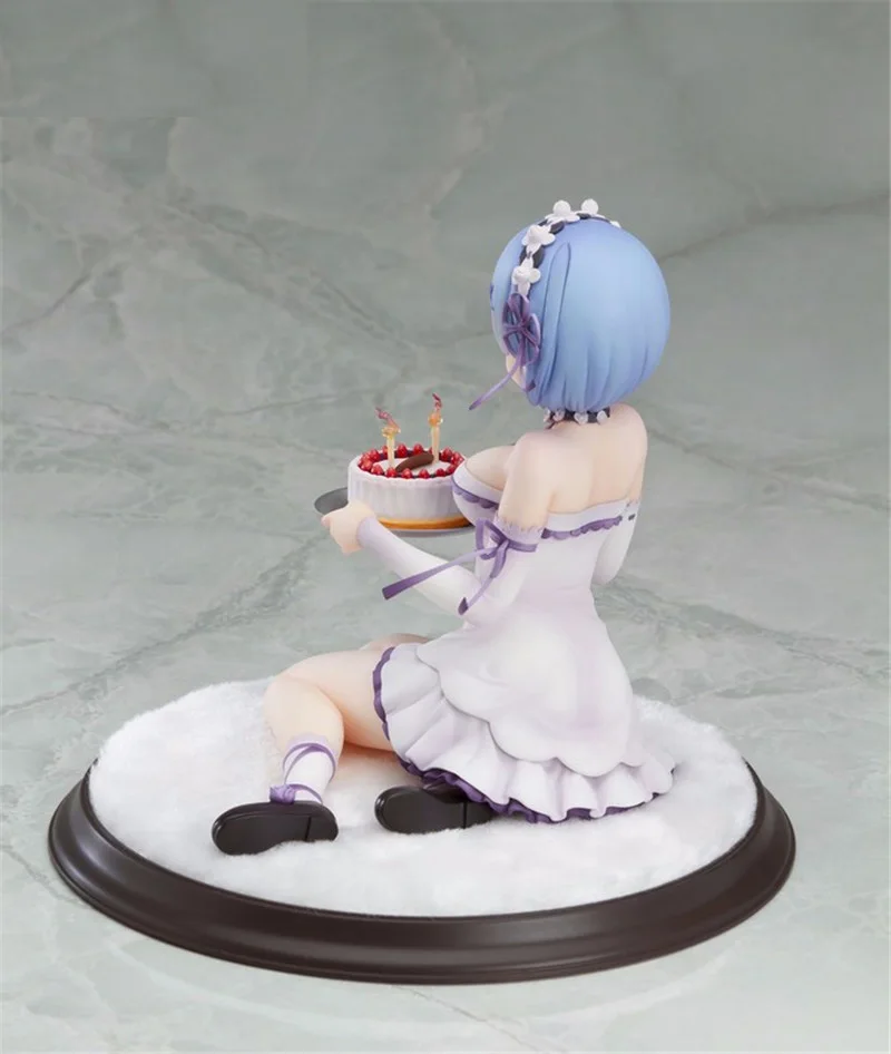 Аниме: жизнь в другом мире от нулевых фигур Rem birthday cake ver. ПВХ Фигурки