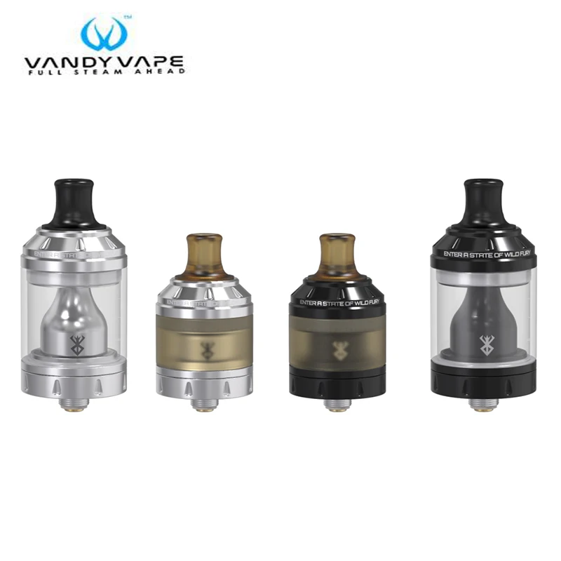 100% Original Vandy Vape Berserker 24 MTL RTA Tank 2ML To 4.5ML Top-filling Easy to Build Berserk E Cigarette Atomizer Tank