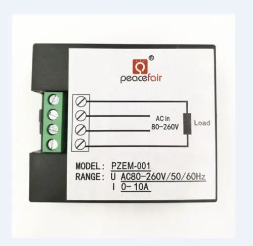 AC 80-260 V ЖК-дисплей цифровой 10A вольт ватт Мощность счетчик; Амперметр; вольтметр 110 V 220 V