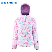 SEARIPE, Женская лыжная куртка, новинка, теплая, для катания на лыжах, зимняя, водонепроницаемая, качественная, для улицы, спортивная одежда, одежда для катания на лыжах