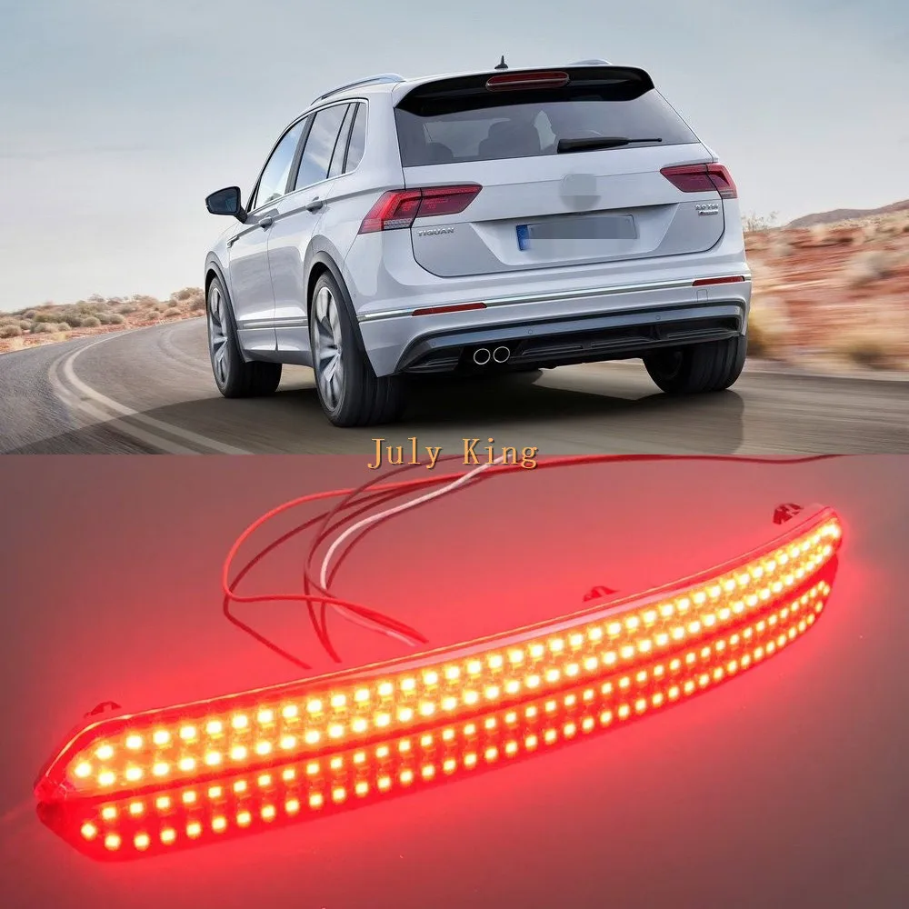 Varthion LED Brake Lights Case for Volkswagen Tiguan L 2017+, Brake Light + Night Running Warning Lights + Turn Signals Light Varthion LED Brake Lights Case for Volkswagen Tiguan L 2017+, Brake Light + Night Running Warning Lights + Turn Signals Light