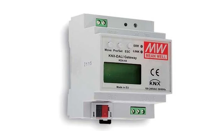 

MEAN WELL KNX to DALI Gateway KDA-64