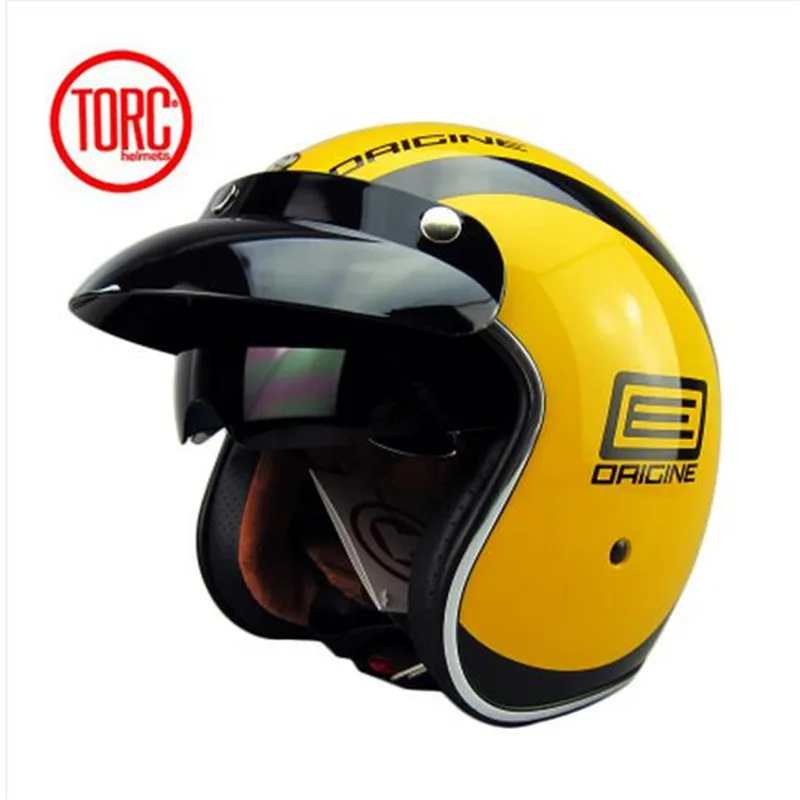 

TORC Motorcycle Retro Flight Helmet T57 with brim