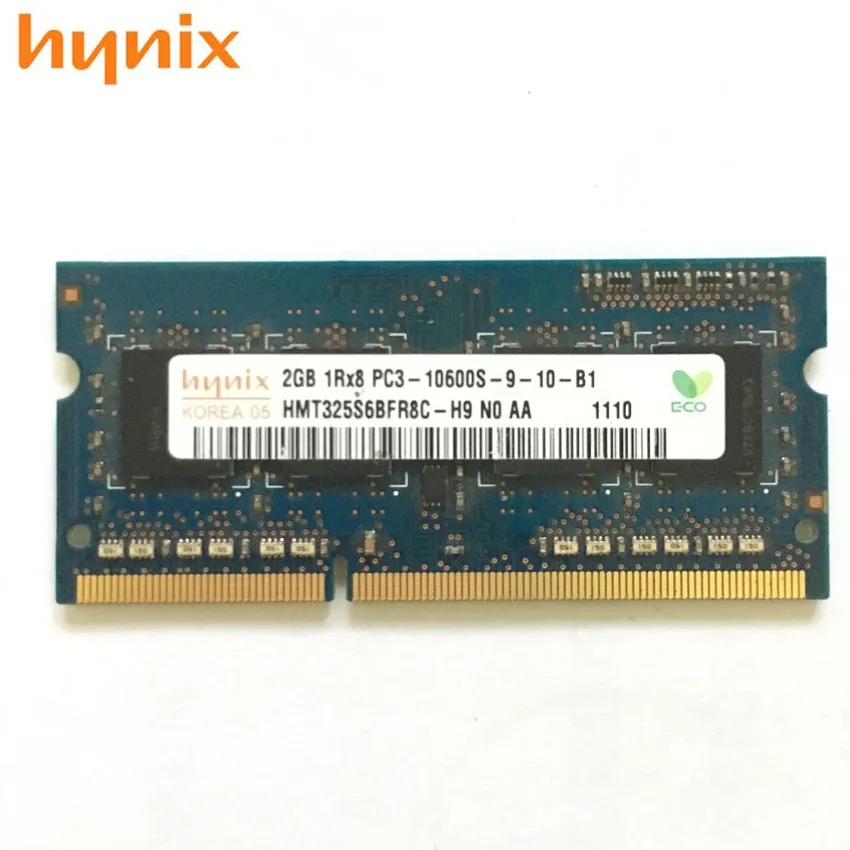 Hynix chipset 2G 1R/2RX8 PC3-10600S DDR3 1333Mhz 2GB Laptop Memory 2G PC3 10600S 1333 MHZ Notebook Module SODIMM RAM