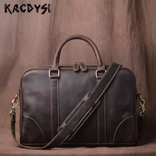 Ручной работы в ретро-стиле из натуральной коровьей кожи большой Для Мужчин's Портфели сумка роскошная мужская деловая папка сумка для ноутбука сумка через плечо