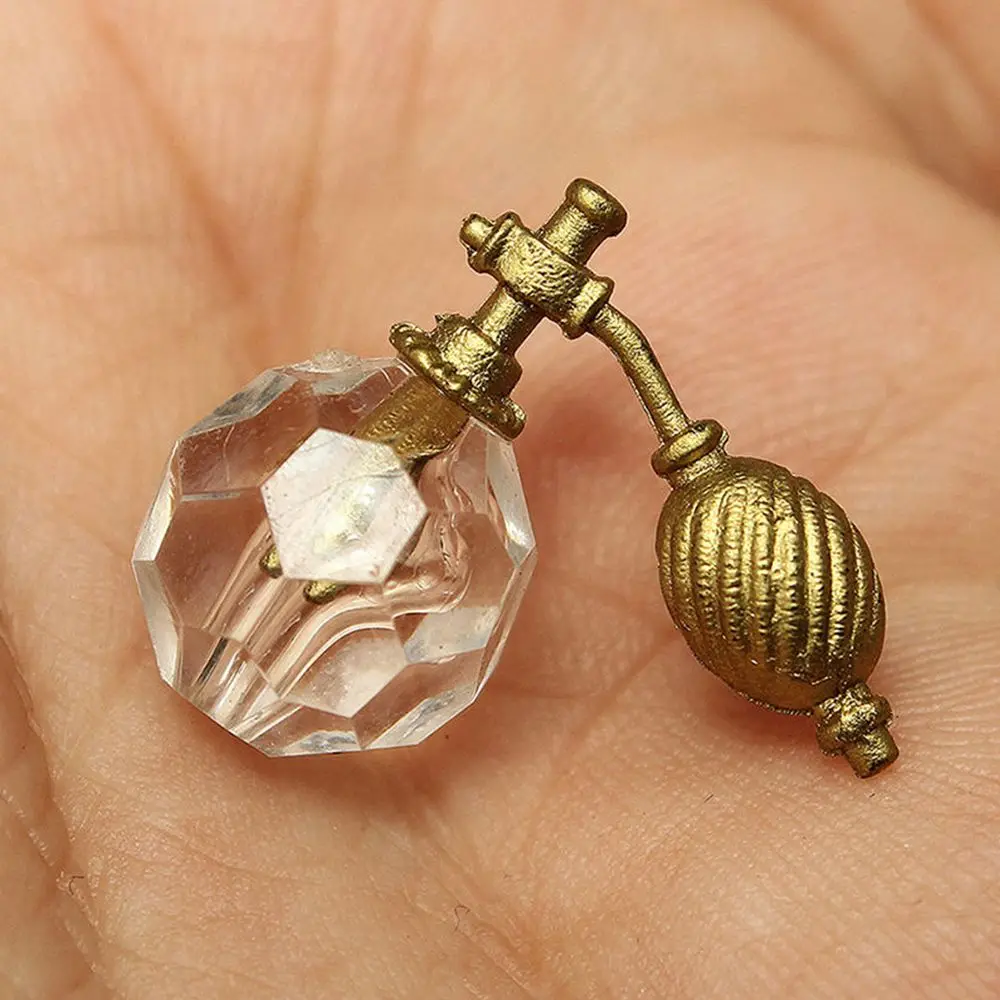 

Hot Mini Cute 1/12 Dollhouse Miniature Bathroom Bedroom Transparent Perfume Bottle Dresser Accessories Kids Toy