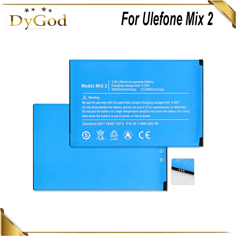 

DyGod 3300mAh Long Time Standy Battery for Ulefone Mix 2 High Quality mobile phone Battery