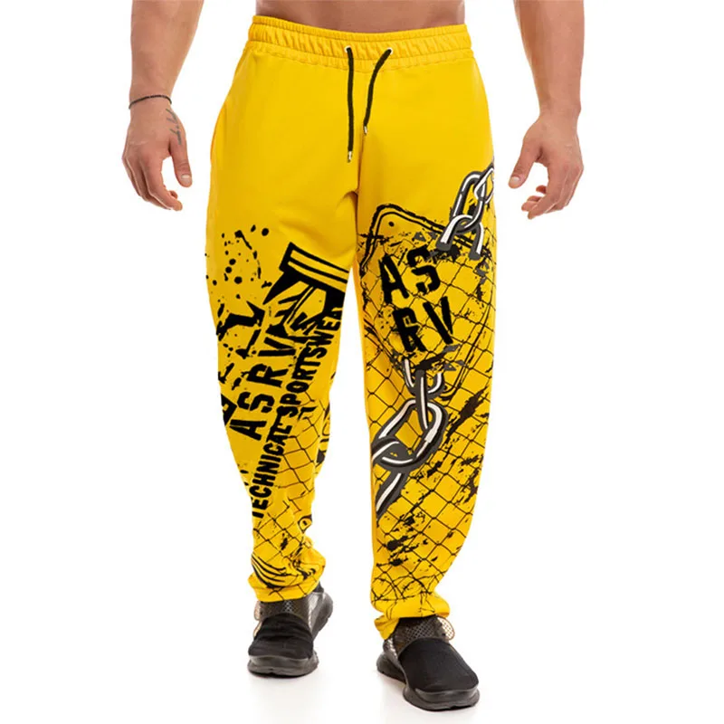 

Streetwear Men's Splice Joggers Pants Fashion Men Casual Cargo Pant Trousers High Street Elastic Waist Harem Pant Men