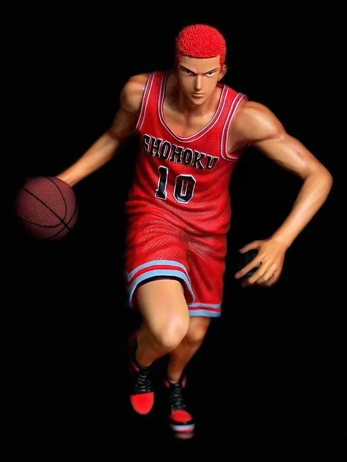 

1 pcs Japanese Anime Slam Dunk No.10 SHOHOKU 2nd generation Hanamichi Sakuragi Running position 1/8 PVC action figure model New