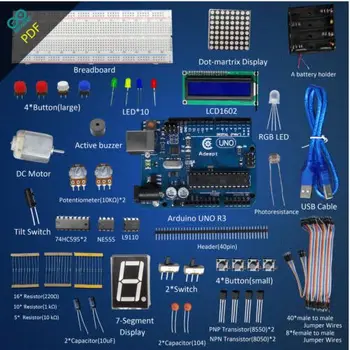 

Adeept UNO Board(Arduino UNO) L9110 Motor Driver DC Motor 7-Segment Display