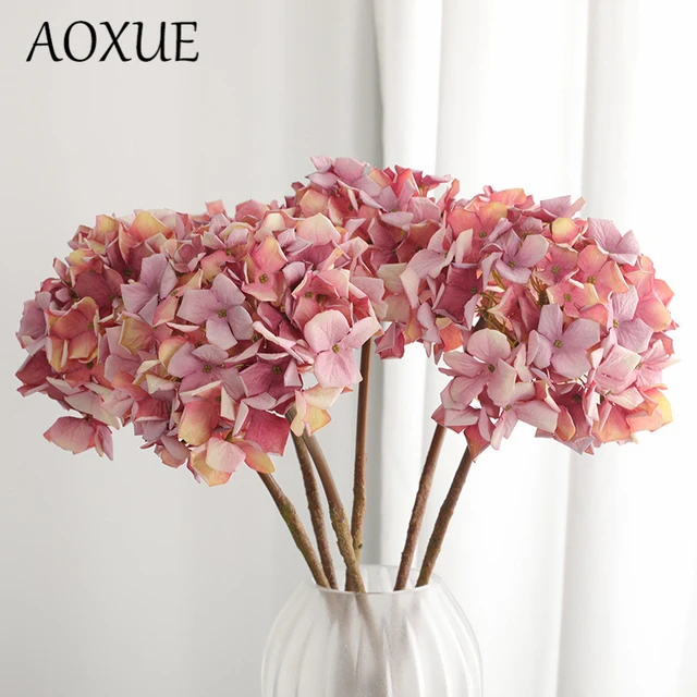Artificial Flowers Wedding Decorations  Hydrangea Dried Flower Arrangement  - Dried - Aliexpress