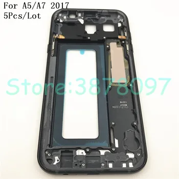 

5Pcs/Lot Middle Frame Plate For Samsung Galaxy A5 A520 A7 A720 2017 Version Mid Chassis Bezel Housing With Power Side Button