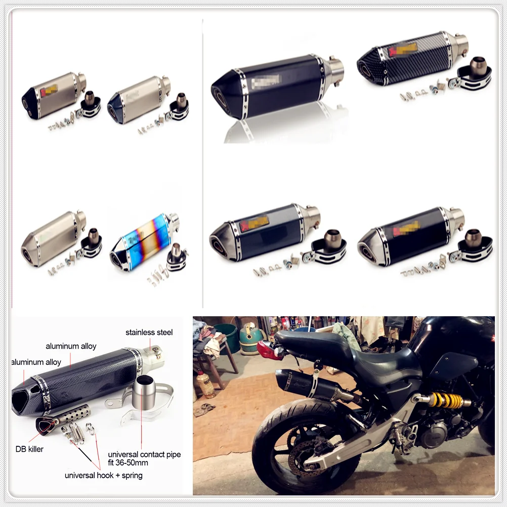 

Motorcycle Exhaust pipe Muffler DB killer for Chevrolet Volt SS Chevelle FNR 1970 1967 Impala Chaparral GPiX Jay Peugeot 4008