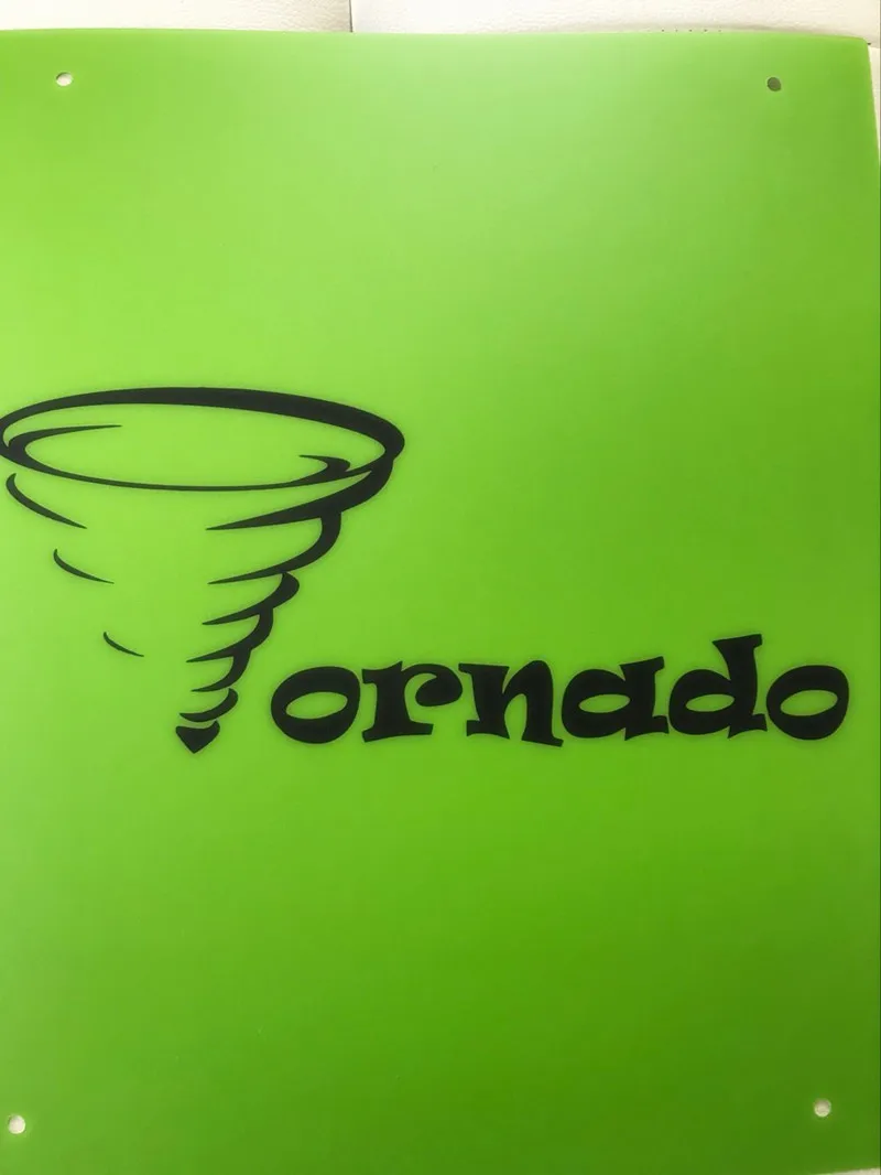 

2pcs Tornado 3D Printer Accessory Heating Bed Sticker 370*310mm PC Film Green Color heated bed Hot Plate Sticker