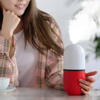 

Quality 3 in 1 Capsule Shape Mini USB Portable Humidifier Diffuser Steam Quiet Air Atomizer Purifier Creative Aromatherapy AA