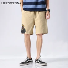 Новинка, мужские шорты,, повседневные пляжные шорты, мужские качественные шорты с завязками на талии, модные брендовые пляжные шорты, большие размеры 5XL