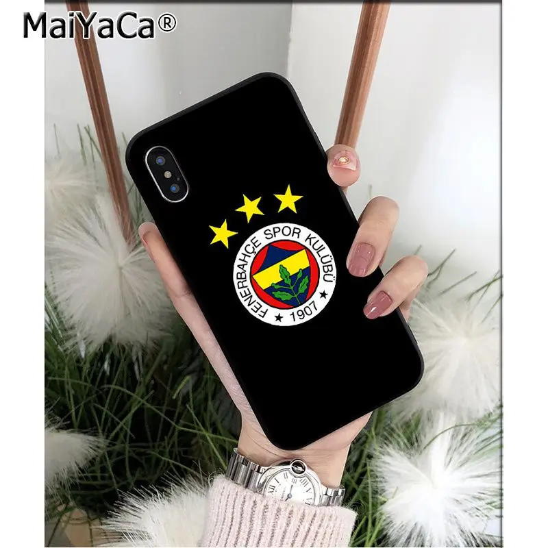 MaiYaCa Turkey Fenerbahce футбол Силиконовый ТПУ мягкий черный чехол для телефона для iPhone 5 5Sx 6 7 7plus 8 8Plus X XS MAX XR - Цвет: A14