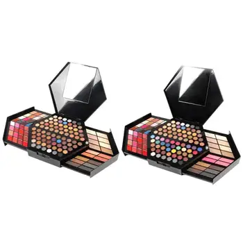 

130 Color Multi-Function Hexagonal Full Eye Shadow High Gloss Concealer Red