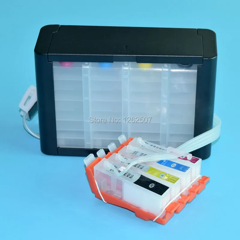 

BOMA-TEAM hp364 4Colors ciss ink system for hp 364 for hp photosmart 5510 5515 6510 B110 Printers continuous ink supply