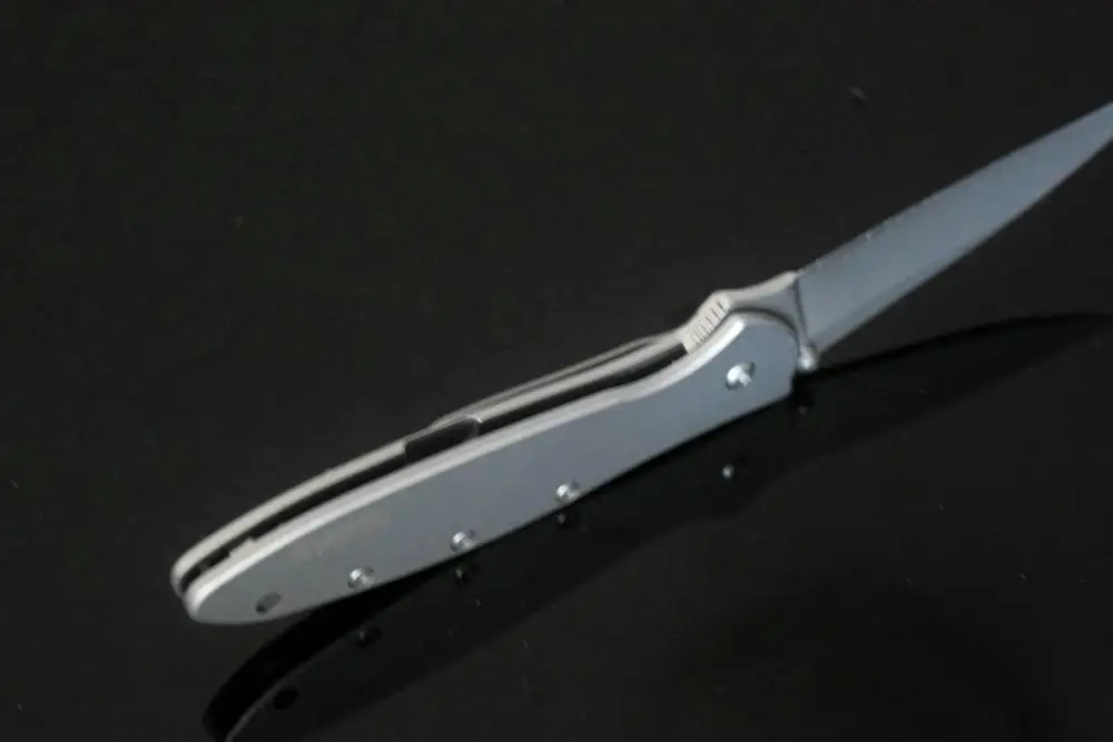 TRSKT kershaw 1660 Leek Флиппер складной нож 8cr13mov лезвие, ручка из нержавеющей стали карманный нож для кемпинга EDC инструменты Прямая поставка