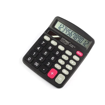 

12Digit Scientific Calculator for Students Large Screen Calculator Battery Light Powered Office Home Computer