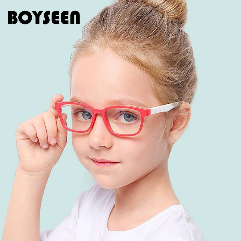 BOYSEEN Детские гибкие оправы для очков детские девушек оптические очки