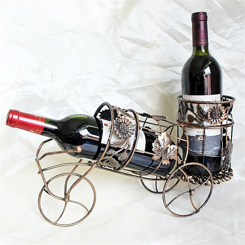 

Reteo Metal Cube Wine Holder New iron bionic design Red Wine Rack Home Beer whisky Bottles Support Tool Furnishings Accessories