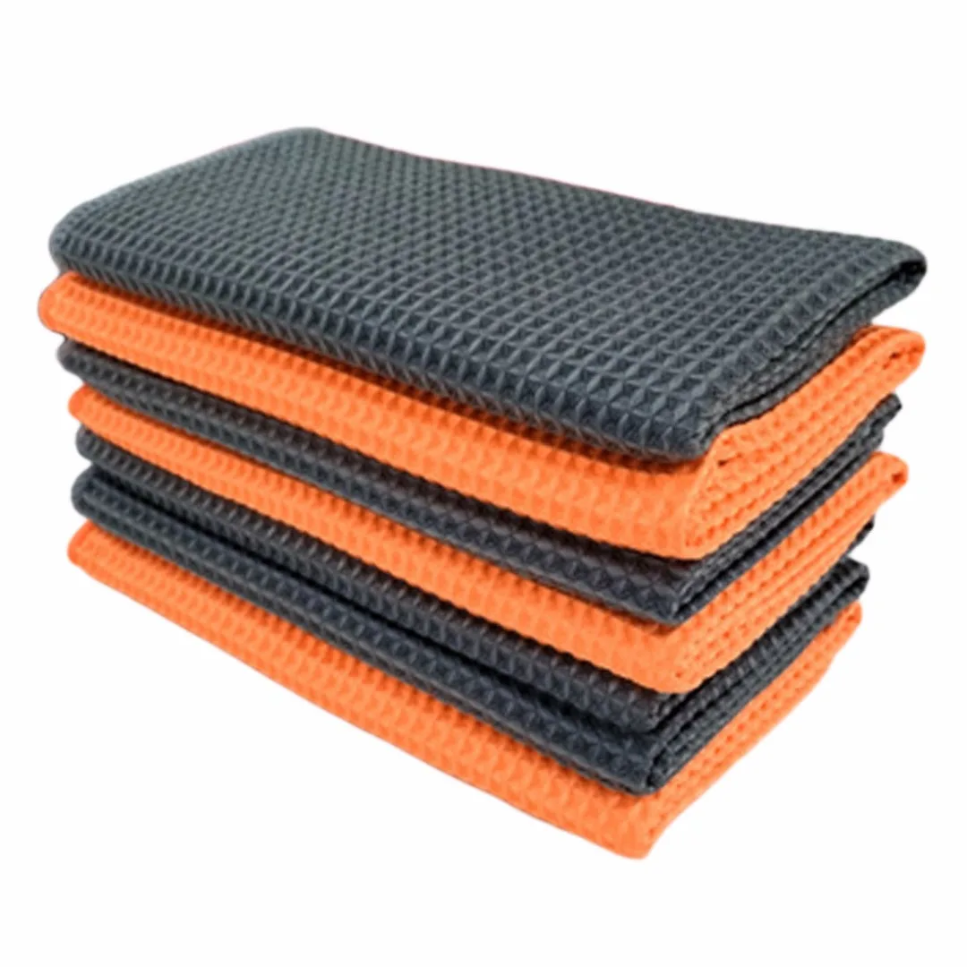 Wholesale 40*40cm Waffle Pattern Soft Microfiber Cleaning Towel Car Auto Wash Dry Clean Polish Cloth