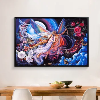 

CAMMITEVER Religion Angel Diamond Painting Cross Stitch Full Picture of Rhinestone DIY Diamond Mosaic Diamond Embroidery Sale