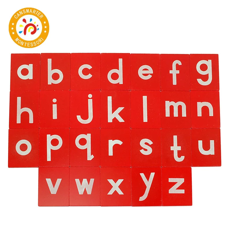  Baby Toy Montessori Material Red and Blue Sand Alphabet Board Learn Letters Early Education Teachin - 33012838235