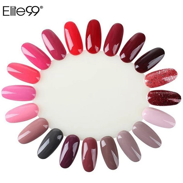 Elite99 10pcs Display Wheel Polish Color Chart Practice False Elite99 10pcs Display Wheel Polish Color Chart Practice False Nails Tips Natural Nail Art