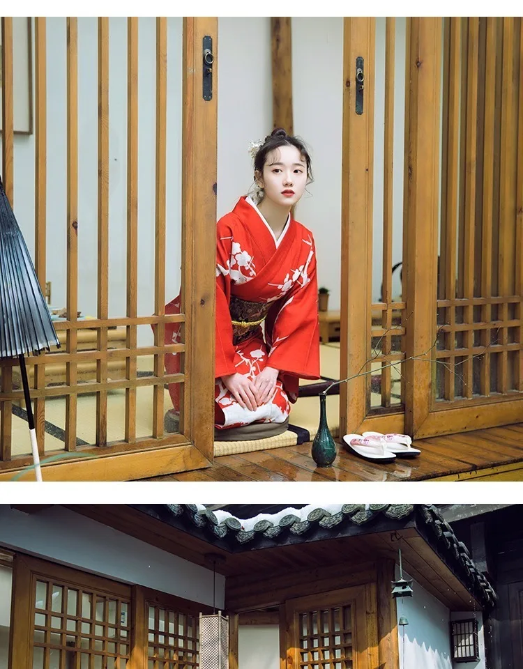 Традиционное японское кимоно платье косплей Женский юката женщины хаори Япония Гейша костюм Бабочка Obi кимоно женщина H9005