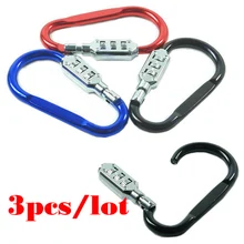 A96 3 unids/lote Portátil Equipaje Maleta Bolsa de Viaje Seguridad Cerradura de Combinación Candado 3 Dial # XY #