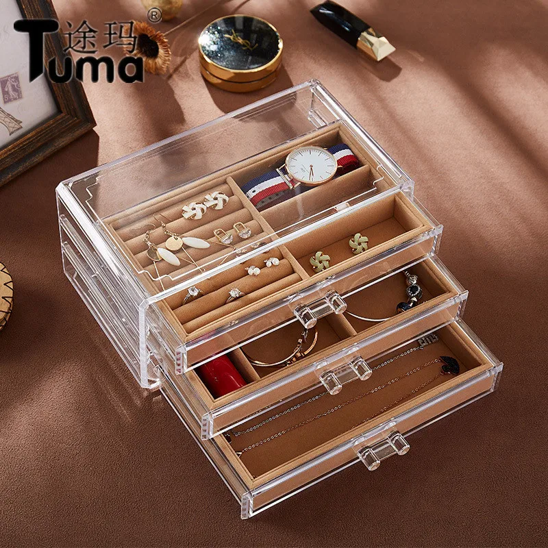 Buy New High Quality Acrylic Transparent Jewelry Box