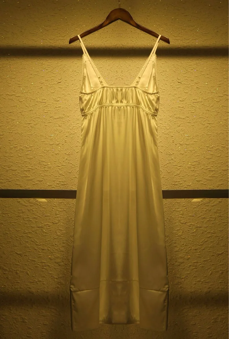 Пижама женская сексуальная ночная рубашка Длинная Ночная Рубашка шелковая атласная ночная рубашка комплект из 2 предметов Женская домашняя одежда