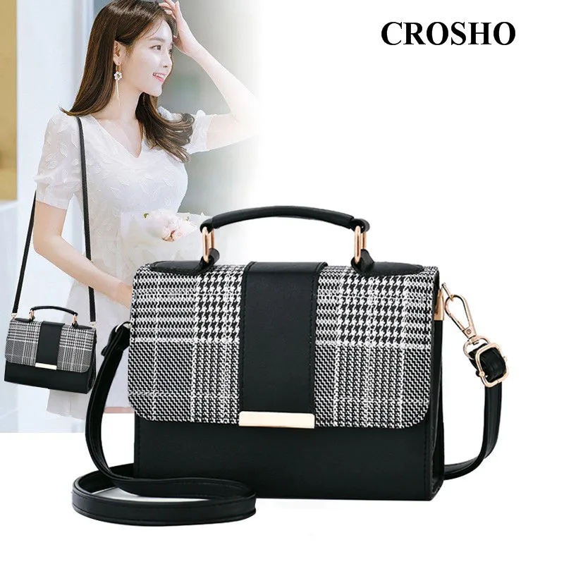 

CROSHO Autumn Small Bag Female Contracted Hand Fashion Female One Shoulder Cross Body Bag All Match Female Wrap Tide