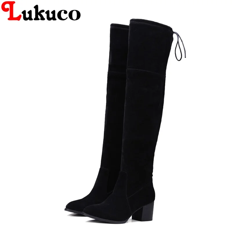 

2018 ELEGANT over-the-knee boots super large size 38 39 40 41 42 43 44 45 46 47 48 lace-up design free shipping lady shoes