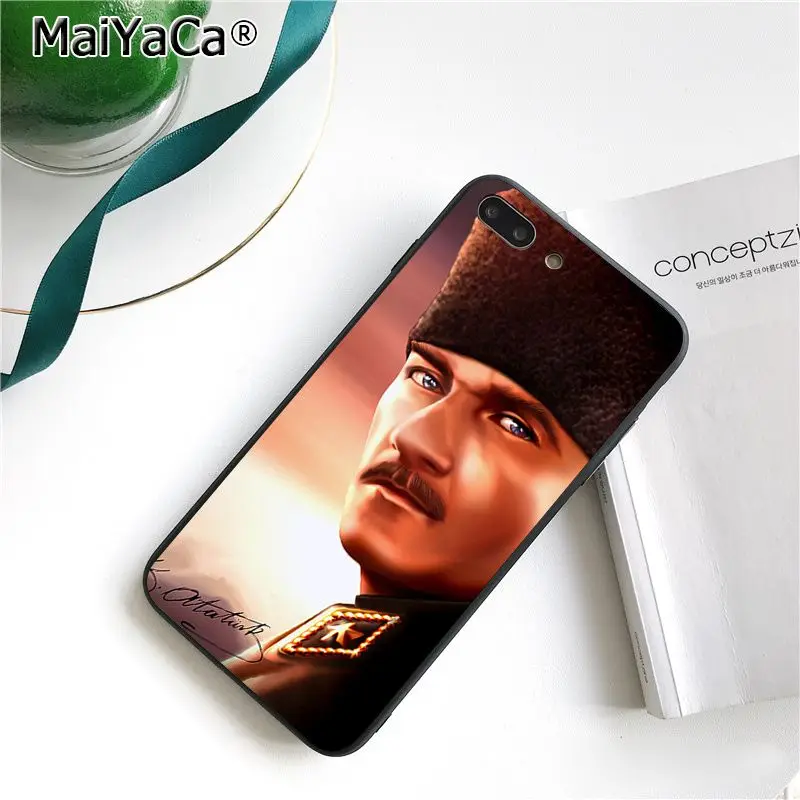 Чехол для телефона MaiYaCa Turkey Mustafa kemale Ataturk для iphone 11 Pro 11Pro MAX 6S 6plus 7 7plus 8 8Plus X Xs MAX 5 5S XR 10