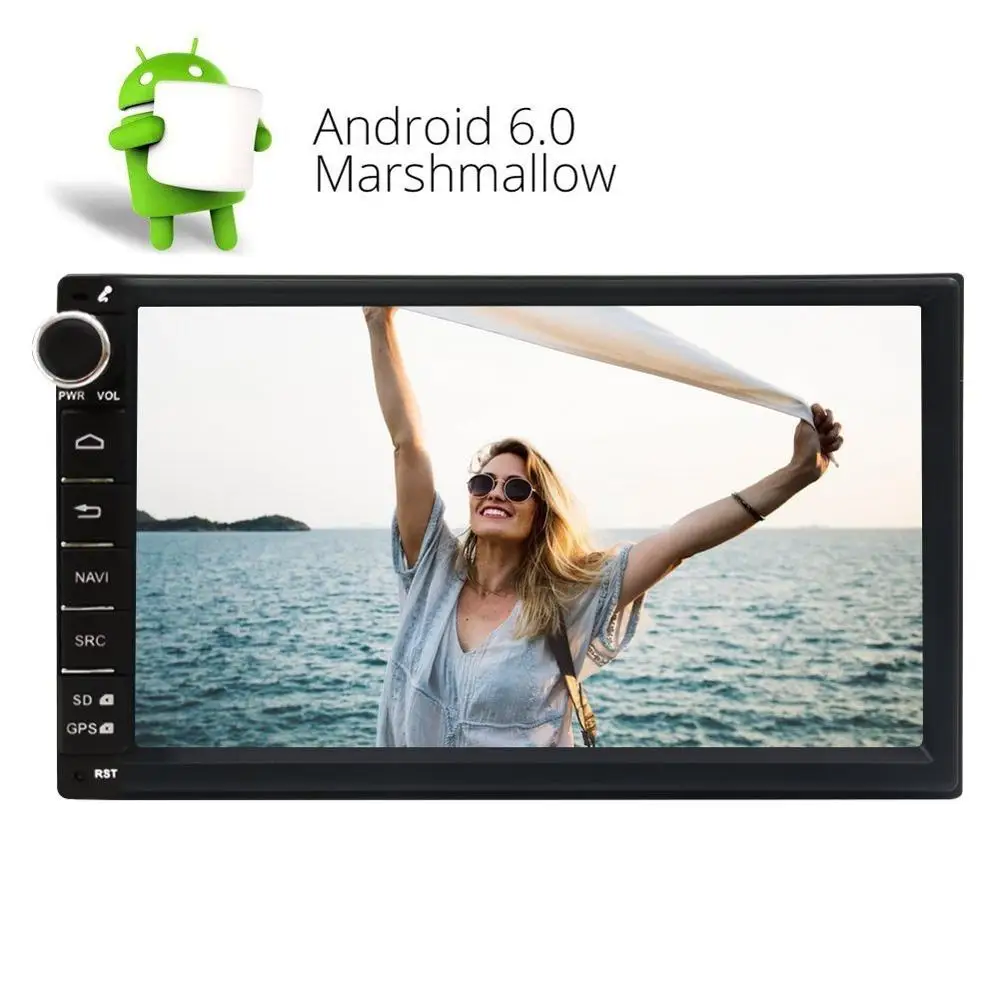 

Android 6.0 Car Stereo In Dash Head Unit 2 Din Car Radio Autoradio 7'' GPS Navigation WIFI 4G OBD2 DAB+ SWC Phone Link USB SD