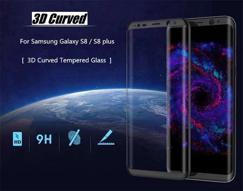 bilder für 10 teile/los 3d kurve anti-splitter gehärtetem glas displayschutz hafenpersenning für samsung galaxy s8 s8 plus bilder für 10 teile/los 3d kurve anti-splitter gehärtetem glas displayschutz hafenpersenning für samsung galaxy s8 s8 plus
