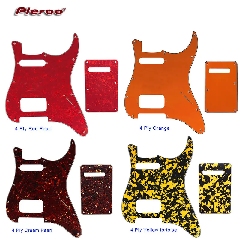 

Guitar Parts-For US 72' 11 Screw Hole Standard St Deluxe Humbucker Hs Guitar pickguard & Back Plate Scratch Plate