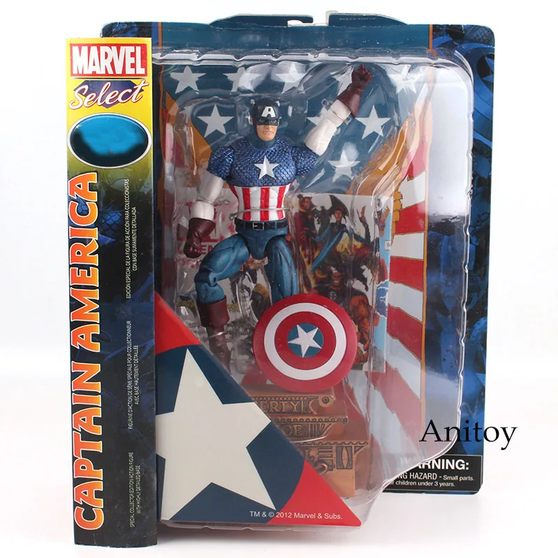

Marvel Captain America Anime Figure PVC Captain Marvel Action Figure Collectible Model Toy for Boys Gift 23cm Toys for Children