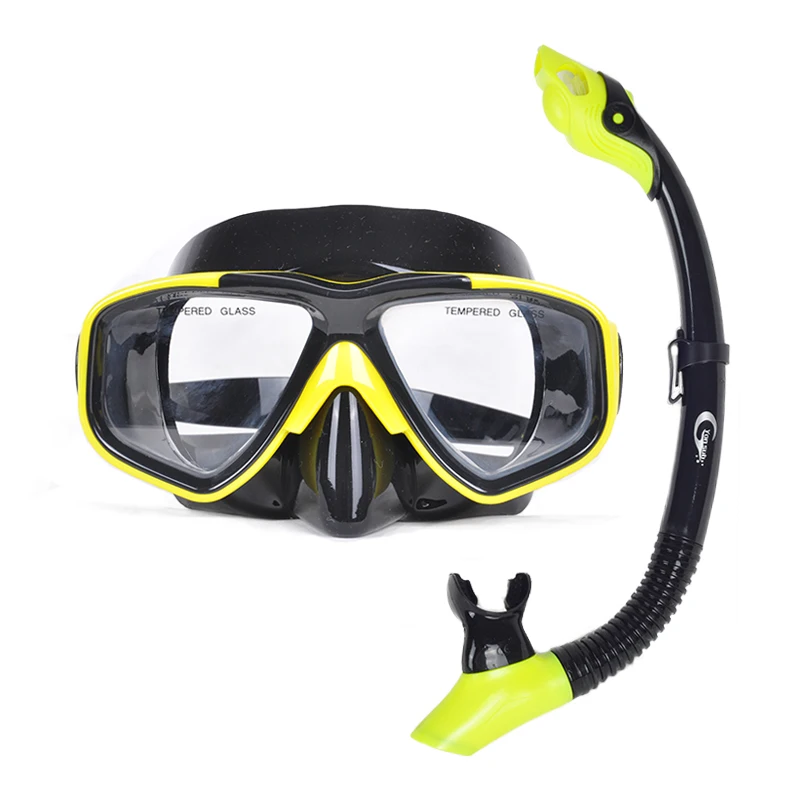 Силиконовый для подводного плавания Ddult Дайвинг маска два окна профессиональный для подводного плавания для подводной охоты маска