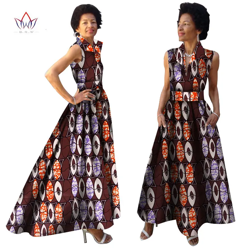2018-African-Summer-Dress-Dashiki-Dress-African-Bazin-Riche-Dress-for-Women-Plus-Size-Long-Print(2)