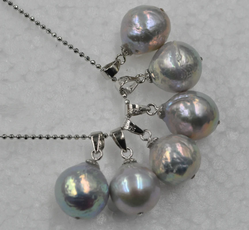 Натуральный перламутровый кулон Касуми 11 мм серый жемчуг|pearl pendant|pearl pearlsnatural pearls |